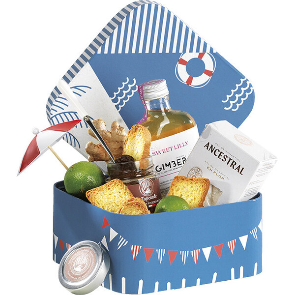 Coffret carton carré BORD DE MER