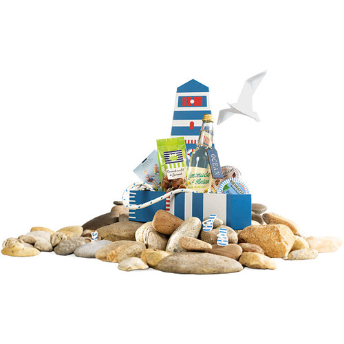 Caixa cartão forma de farol O MAR
