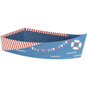 Corbeille carton forme barque BORD DE MER