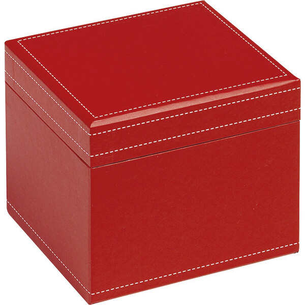 Caja cartón cuadrada rojo