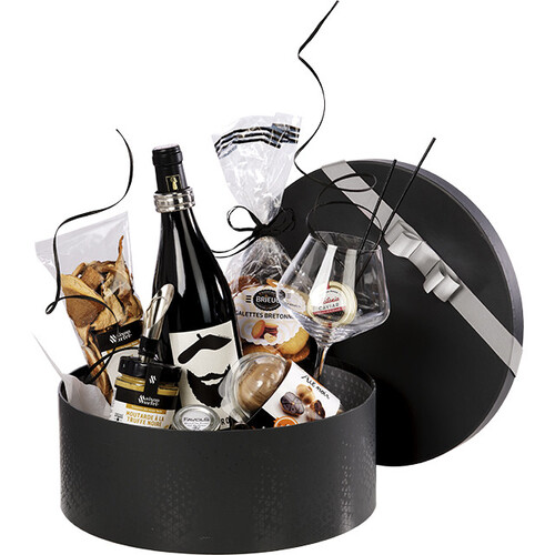 Tray cardboard round LIGHTS AND SHADOWS grey/UV...