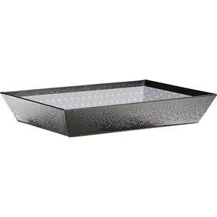 Corbeille carton rectangle OMBRE ET LUMIERE gris/vernis...