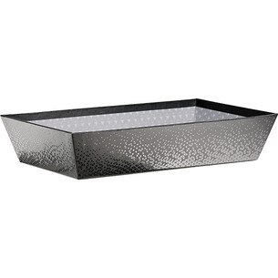 Corbeille carton rectangle OMBRE ET LUMIERE gris/vernis...