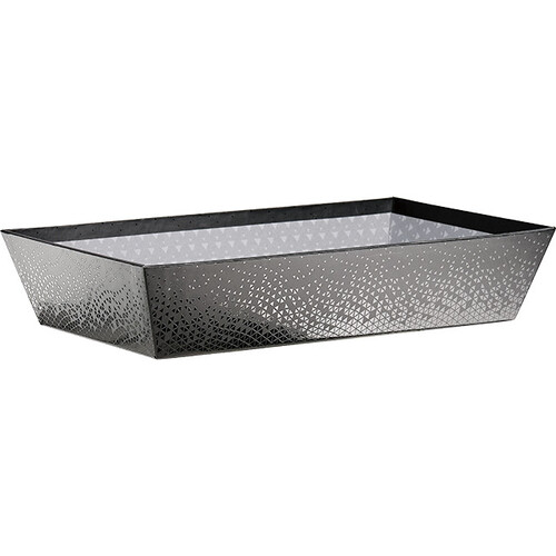 Tray cardboard rectangular LIGHTS AND SHADOWS grey/UV printing