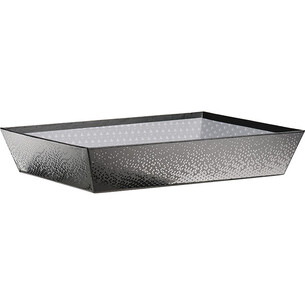 Corbeille carton rectangle OMBRE ET LUMIERE gris/vernis...