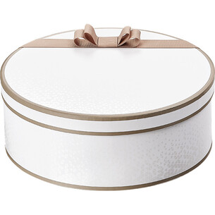 Box cardboard round LIGHTS AND SHADOWS white/brown/UV...