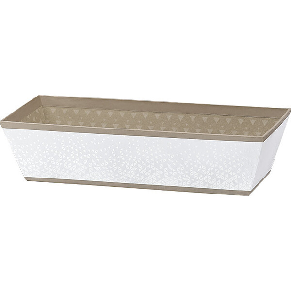 Tray cardboard rectangular white/brown/UV printing LIGHTS AND SHADOWS