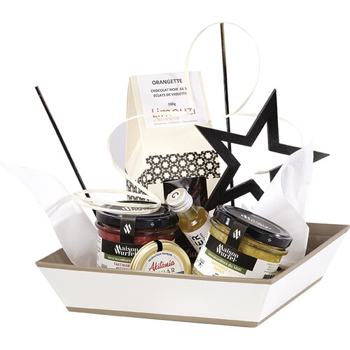 Corbeille carton carrée OMBRE ET LUMIERE...