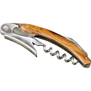 Tire bouchon bois/inox arrondi