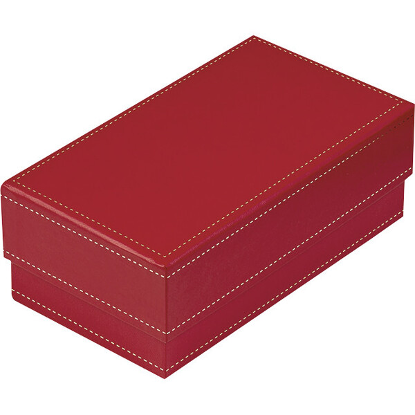 Box cardboard chocolates ruby/gold 3 dividers gold