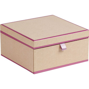 Coffret carton carré chocolats 2 étages avec tiroir...