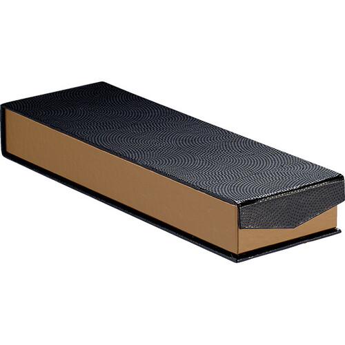 Caixa cartão quadrada chocolates 2 linhas impressão em cobre/preto/Impressão UV com fecho magnético