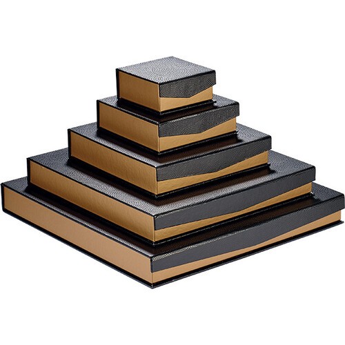Coffret carton carré chocolats 4 rangées...
