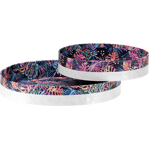 Corbeille carton ronde blanc/vernis sélectif/tropical-Les... 2