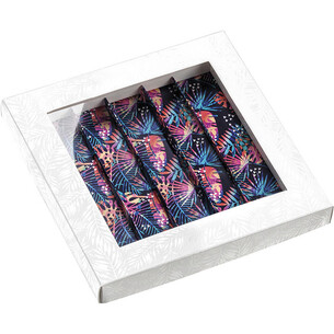 Coffret carton rectangle chocolats 5 rangées blanc/vernis...