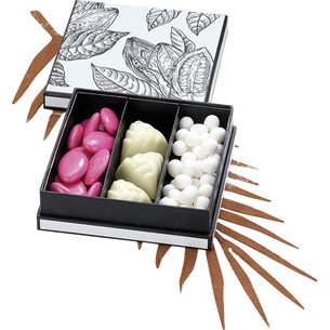 Coffret carton carré chocolats 3 rangées PRESTIGE CACAO... 2