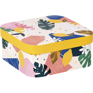 Caja cartón cuadrada JARDIN DE CITRICOS