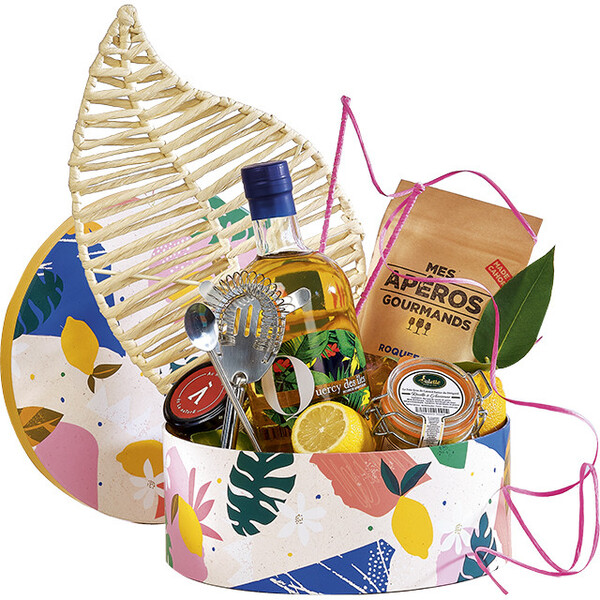 Caixa cartão redonda JARDIM DE CITRINOS