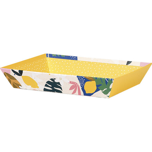 Corbeille carton rectangle JARDIN D'AGRUMES