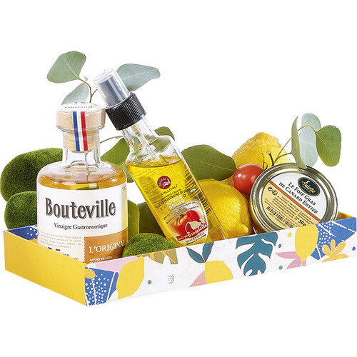 Tray cardboard rectangular CITRUS GARDEN