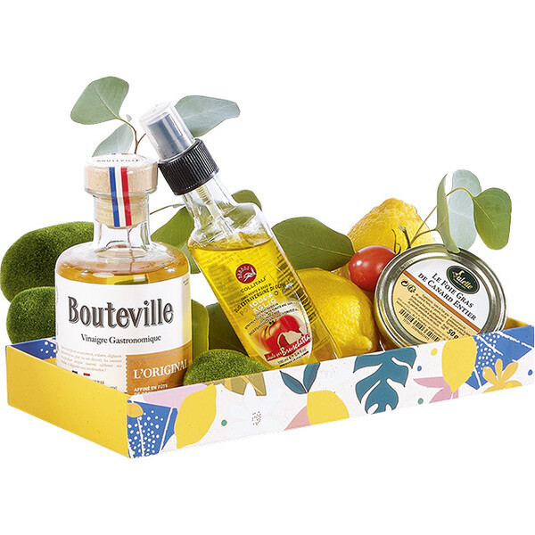 Tray cardboard rectangular CITRUS GARDEN
