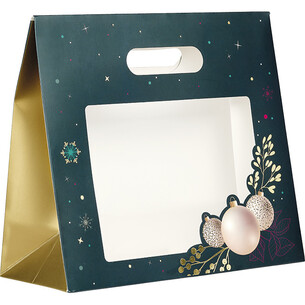 Bag paper ENCHANTED NATURE green/gold hot foil...