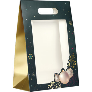 Bag paper ENCHANTED NATURE green/gold hot foil...