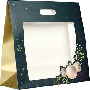 Bag paper ENCHANTED NATURE green/gold hot foil...