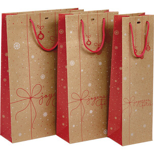 Sac papier kraft 1 bouteille SURPRISES D'HIVER... 2