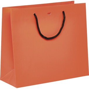 Bag paper yellow black paper handles eyelet