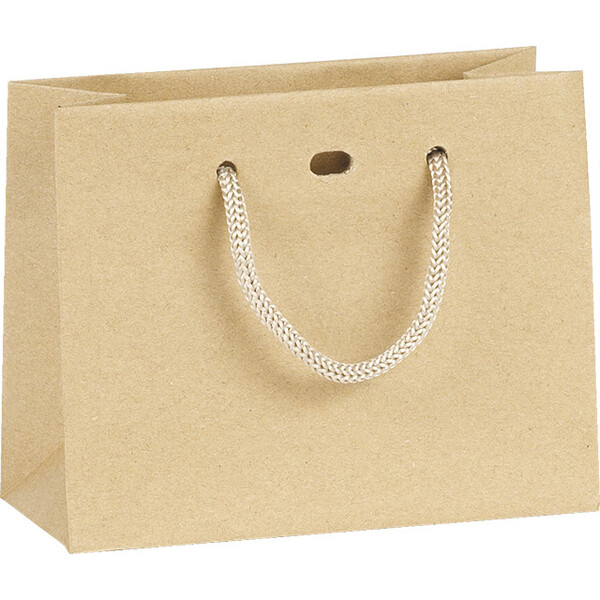 Sac papier kraft poignées corde œillet