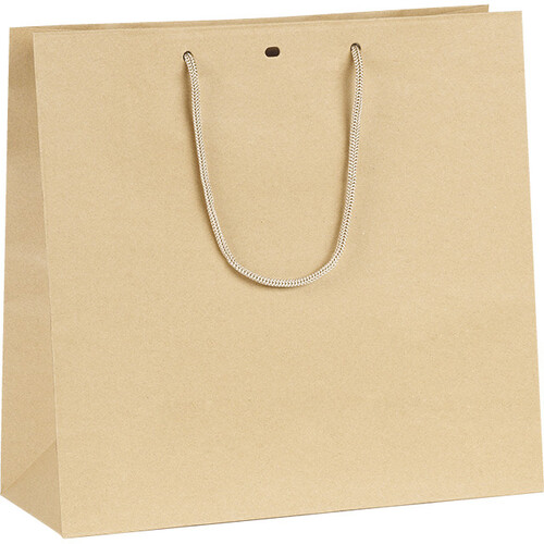 Bolsa papel kraft asas cordón ojal