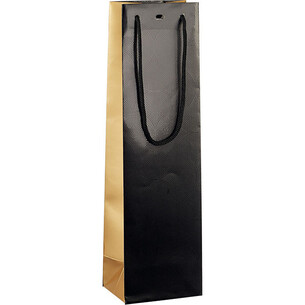 Bag Paper 1 bottle copper/black/UV Printing rope handles...