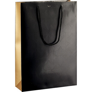 Bag Paper 3 bottles copper/black/UV Printing rope handles... 2