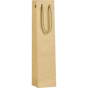 Bag paper kraft half bottle cord handles