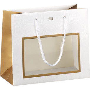 Bag paper white/copper/UV Printing PET window rope... 2