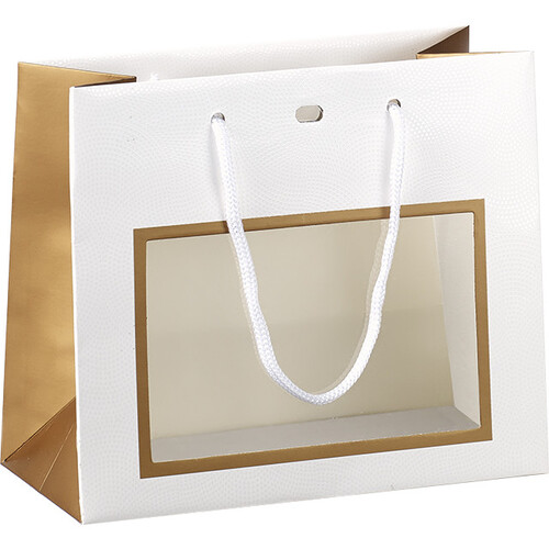 Bag paper white/copper/UV Printing PET window...