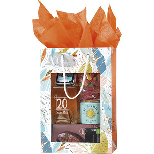 Sac papier ORANGE FRAÎCHEUR fenêtre PVC poignées corde... 2