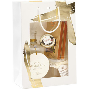 Sac papier SIGNATURE blanc/dorure à chaud or fenêtre PET... 2