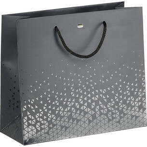 Bag paper LIGHTS AND SHADOWS grey/UV printing cord...