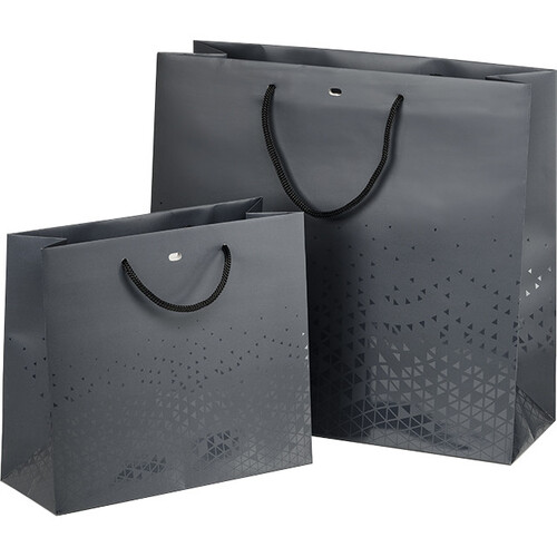 Sac papier OMBRE ET LUMIERE gris/vernis...