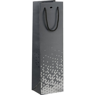 Sac papier 1 bouteille OMBRE ET LUMIERE gris/vernis...