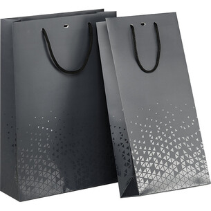 Bag paper 2 bottles LIGHTS AND SHADOWS grey/UV printing... 2