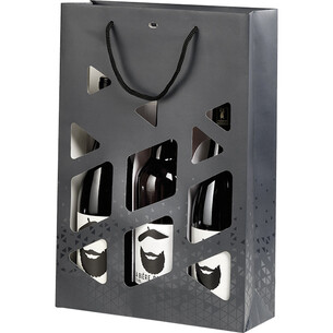 Bag paper 3 bottles LIGHTS AND SHADOWS grey/UV printing... 2