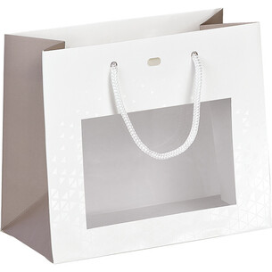 Bag paper LIGHTS AND SHADOWS white/brown/UV printing PET...