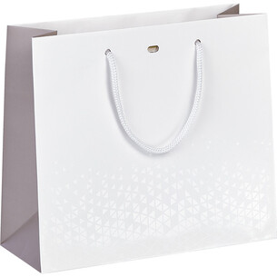 Bag paper LIGHTS AND SHADOWS white/brown/UV printing cord...
