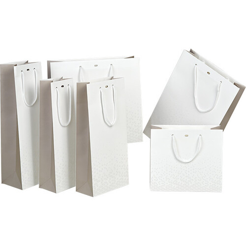 Bolsa papel LUZ Y SOMBRA blanco/topo/impresión...