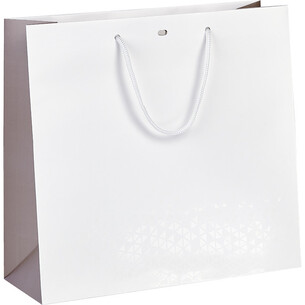 Bag paper LIGHTS AND SHADOWS white/brown/UV printing cord...