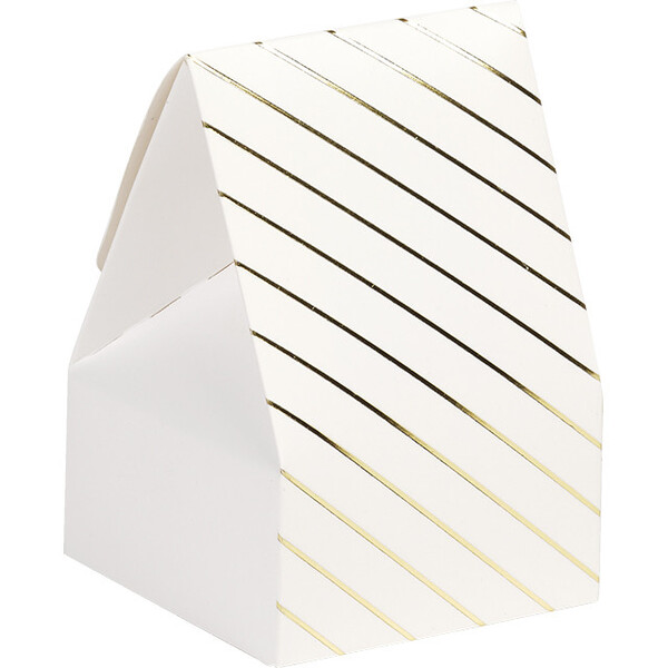 Ballotin papier blanc/dorure à chaud or