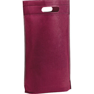 Bag non-woven polypropylene 2 bottles burgundy